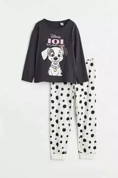Пижамы из джерси H&M, серый
