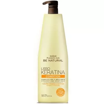 Placenta Life, Разглаживающий кондиционер для волос Lisso Keratin, 1000мл