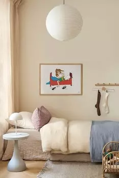 Плакат с утренней рутиной пеппи Postery, 50x70 см, красный