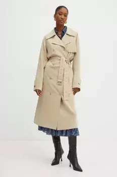 Плащ MICHAEL Michael Kors, бежевый