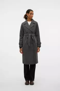 Плащ с поясом Vero Moda, серый