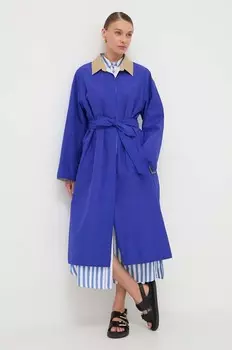Плащ Weekend Max Mara, синий
