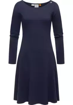 Платье А-силуэта Ragwear "Appero", стильное зимнее платье с длинными рукавами, цвет морской волны