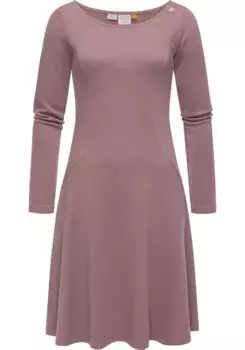 Платье А-силуэта Ragwear "Appero", стильное зимнее платье с длинными рукавами, лиловый