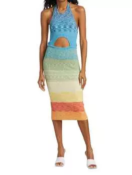 Платье эдезия STAUD Blue multi