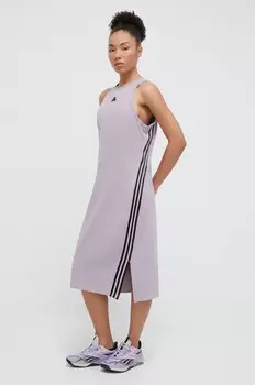Платье adidas, фиолетовый