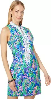 Платье Alexa Stretch Shift Lilly Pulitzer, цвет Borealis Blue How You Like Me Prowl