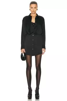 Платье Alexander Wang Button Down, черный