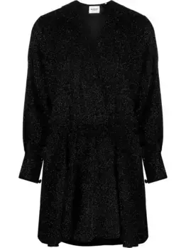 Платье Alexane с длинными рукавами MARANT TOILE, черный