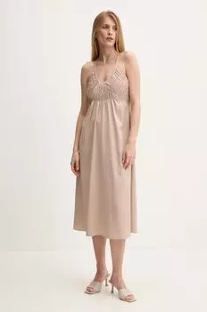 Платье Answear Lab, бежевый