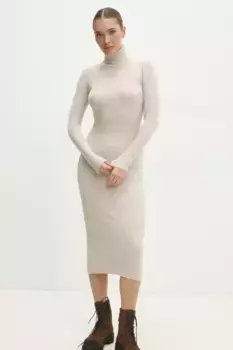 Платье Answear Lab, бежевый