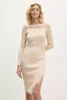Платье Answear Lab, бежевый