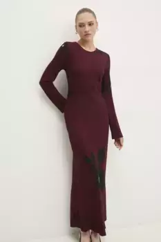 Платье Answear Lab, гранатовый