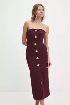 Платье Answear Lab, гранатовый