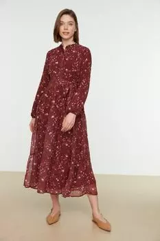 Платье - базовое Trendyol Modest, красный