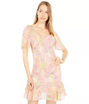 Платье BCBGeneration, Animal Smocked Mini