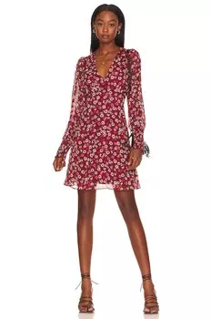 Платье BCBGeneration Deep V Neck Skater, цвет Abstract Floral