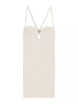Платье Bershka, бежевый