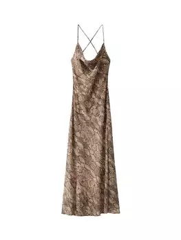 Платье Bershka, бежевый