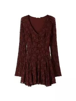Платье Bershka, цвет Auburn