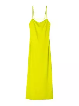 Платье Bershka, цвет Limone