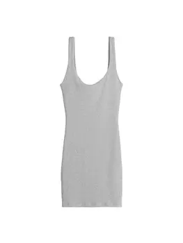 Платье Bershka, цвет Silver Grey