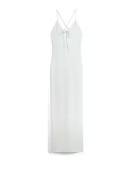 Платье Bershka, цвет Silver grey
