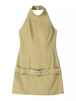 Платье Bershka, хаки