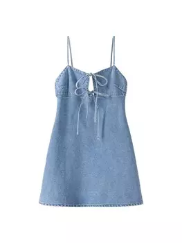 Платье Bershka, синий деним