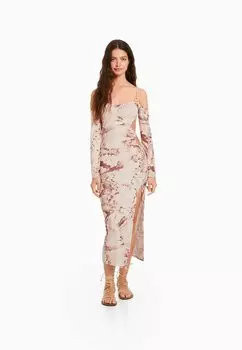 Платье Bershka, темно коричневый