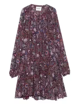 Платье Bess с цветочным принтом MARANT TOILE, фиолетовый