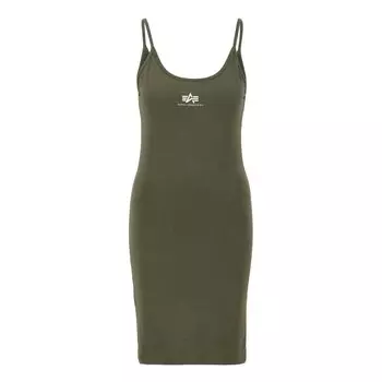 Платье без рукавов Alpha Industries Basic Small Logo, зеленый