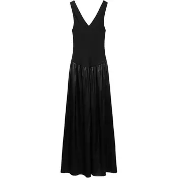 Платье без рукавов серии ZW женское черное Zara