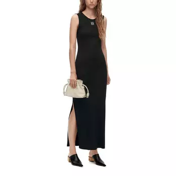 Платье без рукавов женское черное Loewe
