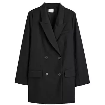 Платье-блейзер H&amp;M Double-breasted, черный