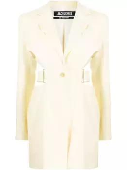 Платье-блейзер мини La Robe Bari JACQUEMUS, желтый