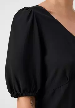 Платье-блузка V BUTTON FRONT DRESS GAP, черный