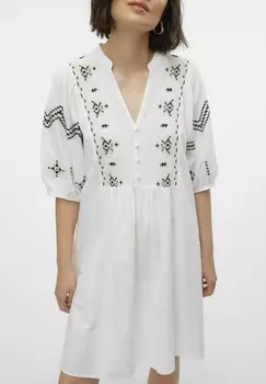 Платье-блузка Vero Moda, кремовый