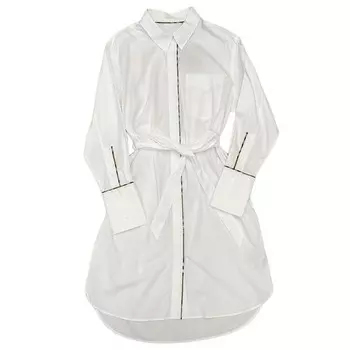 Платье Burberry Long-Sleeved, белый