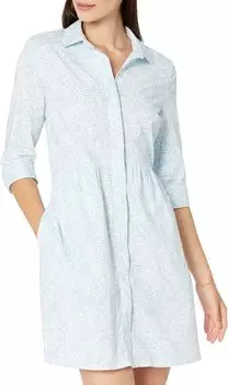 Платье Cara Brrr Forever с цветочным принтом Southern Tide, цвет Sky Blue