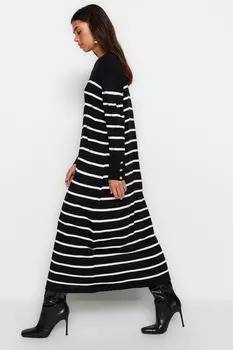 Платье - Черное - Свободное Trendyol Modest, черный