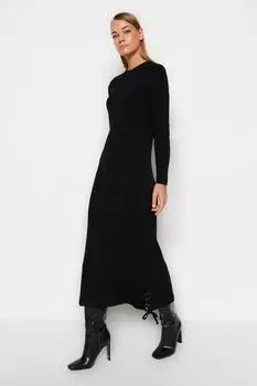 Платье - Черное - Свободное Trendyol Modest, черный