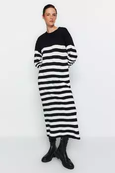 Платье - Черное - Свободное Trendyol Modest, черный