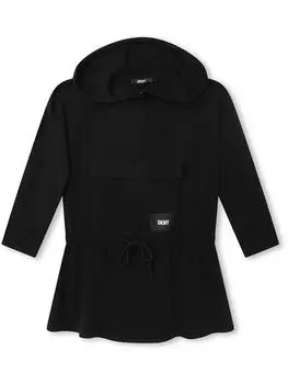 Платье DKNY Hoodiekleid, черный