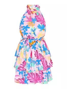 Платье до колена IZIA, цвет light rose multicolor