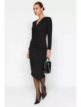 Платье до колена trendyol Kleid, черный