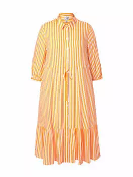 Платье до колена Ulla Popken, цвет krftiges orange