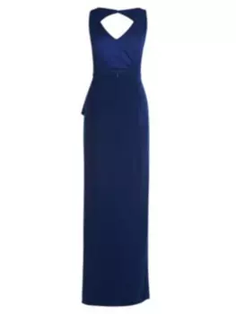 Платье до колена Vera Mont Kleid Lang ohne Arm, Festival Blue blau, синий