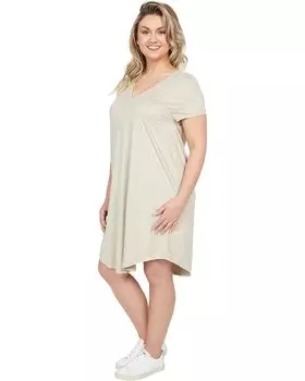 Платье Dylan by True Grit Soft Suede Knits Short Sleeve Babydoll Dress, цвет Chamois