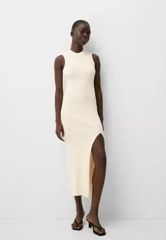 Платье-джемпер Bershka, белый